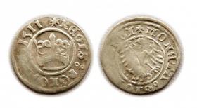 Obrazek dla: Półgrosz 1511 Zygmunt I Stary Kraków