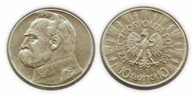 Obrazek dla: 10 złotych 1938 Józef Piłsudski