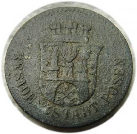 Obrazek 2 dla: 10 fenigów 1917 Poznań Posen