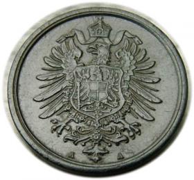 Obrazek 2 dla: 2 fenigi 1874 Wilhelm I Prusy