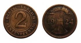 Obrazek dla: 2 rentenpfennig 1934 Berlin