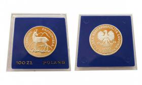 Obrazek dla: 100 złotych 1979 Kozica Ochrona Środowiska srebro 