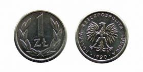 Obrazek dla: 1 złoty 1990 PRL