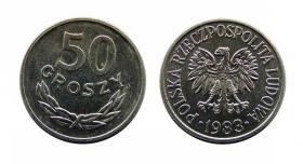 Obrazek dla: 50 groszy 1983 PRL