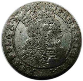 Obrazek dla: Szóstak 1665 Jan Kazimierz Wilno