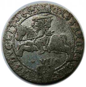 Obrazek 2 dla: Szóstak 1665 Jan Kazimierz Wilno