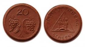 Obrazek dla: 20 fenigów 1921 Ziębice / Munsterberg Miśnia