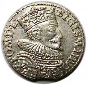 Obrazek dla: Trojak 1594 Zygmunt III Waza Malbork