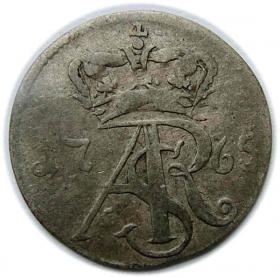Obrazek 2 dla: Trojak 1765 Stanisław August Poniatowski Toruń