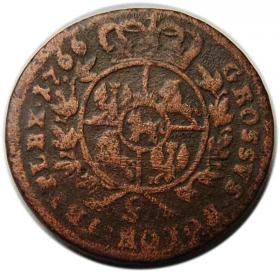 Obrazek 2 dla: Trojak 1766 Stanisław August Poniatowski Kraków
