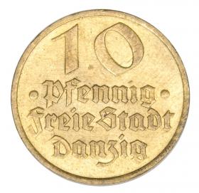 Obrazek dla: 10 fenigów 1932 Dorsz Wolne Miasto Gdańsk