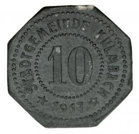Obrazek dla: 10 fenigów 1917 Kulmbach Bawaria