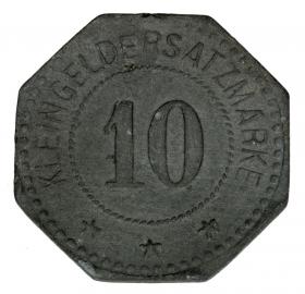 Obrazek 2 dla: 10 fenigów 1917 Kulmbach Bawaria