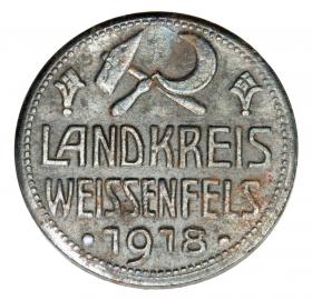 Obrazek 2 dla: 10 fenigów 1918 Weissenfels Saksonia