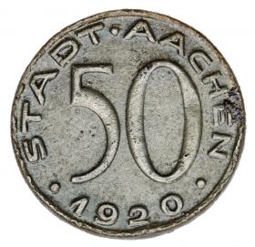 Obrazek dla: 50 fenigów 1920 Aachen Nadrenia