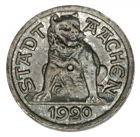 Obrazek dla: 10 fenigów 1920 Aachen Nadrenia