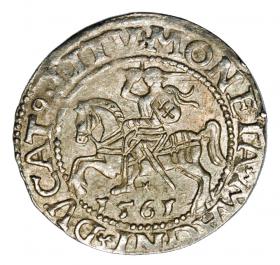 Obrazek dla: Półgrosz 1561 Zygmunt II August Litwa Wilno