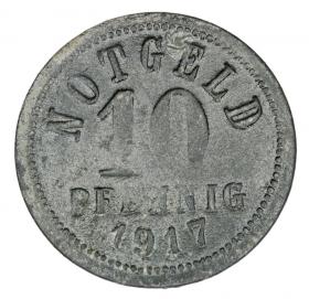 Obrazek 2 dla: 10 fenigów 1917 Kissingen