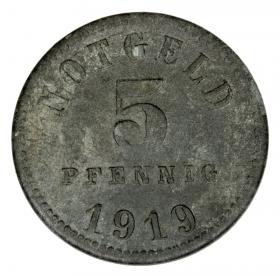 Obrazek 2 dla: 5 fenigów 1919 Kissingen