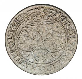Obrazek 2 dla: Szóstak 1663 Jan Kazimierz Kraków