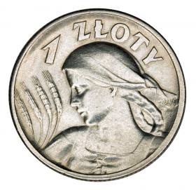 Obrazek dla: 1 złoty 1925 kobieta z kłosami II RP Warszawa