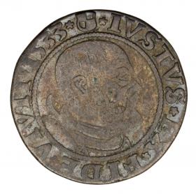 Obrazek dla: Grosz 1533 Albrecht Hohenzollern Księstwo Pruskie Królewiec