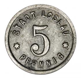 Obrazek dla: 5 fenigów 1918 Wodzisław Śląski / Loslau