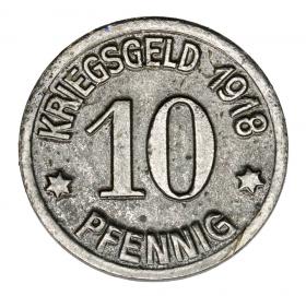 Obrazek 2 dla: 10 fenigów 1918 Wodzisław Śląski / Loslau