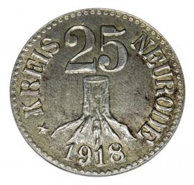 Obrazek dla: 25 fenigów 1918 Nowa Ruda / Neurode
