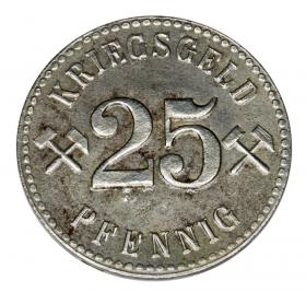 Obrazek 2 dla: 25 fenigów 1918 Nowa Ruda / Neurode