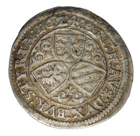 Obrazek 2 dla: 3 krajcary 1624 Ferdynand II Habsburg Austria Graz