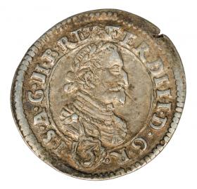 Obrazek dla: 3 krajcary 1625 Ferdynand II Habsburg Austria Graz