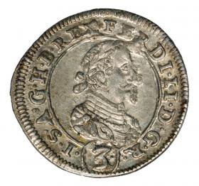 Obrazek dla: 3 krajcary 1626 Ferdynand II Habsburg Austria Graz