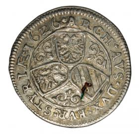 Obrazek 2 dla: 3 krajcary 1626 Ferdynand II Habsburg Austria Graz