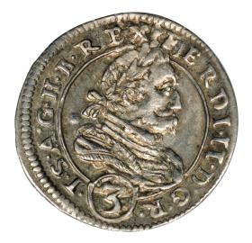 Obrazek dla: 3 krajcary 1626 Ferdynand II Habsburg Austria Graz