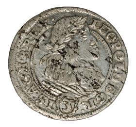 Obrazek dla: 3 krajcary 1661 Leopold I Habsburg Śląsk Wrocław