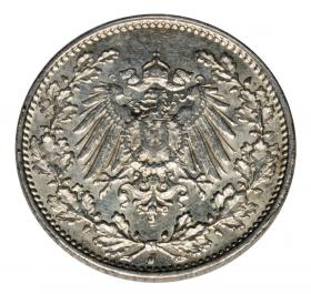 Obrazek 2 dla: 1/2 marki 1915 J Wilhelm II Hohenzollern Niemcy Hamburg