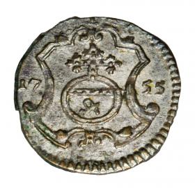 Obrazek dla: Halerz 1755 August III Polska Drezno