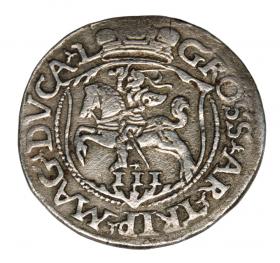 Obrazek 2 dla: Trojak 1564 Zygmunt II August Litwa Wilno