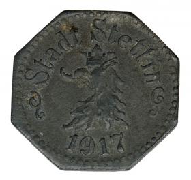 Obrazek 2 dla: 5 fenigów 1917 Szczecin Stettin