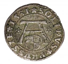 Obrazek dla: Szeląg 1531 Albrecht Hohenzollern Księstwo Pruskie Królewiec