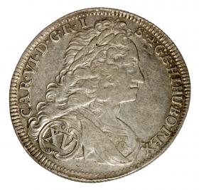 Obrazek dla: 15 krajcarów 1737 Karol VI Habsburg Śląsk Wrocław
