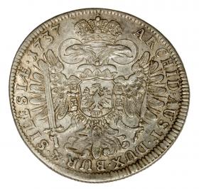 Obrazek 2 dla: 15 krajcarów 1737 Karol VI Habsburg Śląsk Wrocław