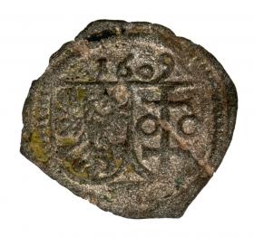 Obrazek dla: Denar 1609 Zygmunt III Waza Polska Wschowa