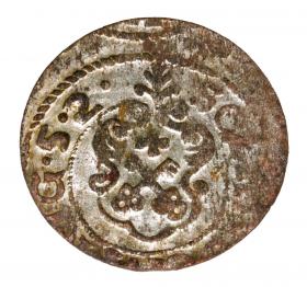 Obrazek 2 dla: Szeląg 1652 Krystyna Waza Ryga