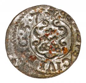 Obrazek 2 dla: Szeląg 1657 Karol Gustaw Ryga