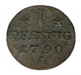 Obrazek dla: 1 Fenig 1790 Fryderyk Wilhelm II Prusy Berlin