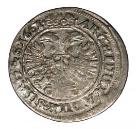 Obrazek 2 dla: 3 krajcary 1661 Leopold I Habsburg Śląsk Wrocław
