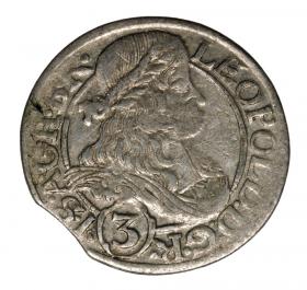 Obrazek dla: 3 krajcary 1666 Leopold I Habsburg Śląsk Wrocław