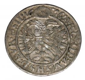 Obrazek 2 dla: 3 krajcary 1666 Leopold I Habsburg Śląsk Wrocław